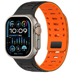 สายรัดนาฬิกาซิลิโคนแม่เหล็ก Mountain Armor สำหรับ Apple Watch 46mm / 49mm / 45mm / 44mm, สำหรับ Apple Watch 42mm / 41mm / 40mm / 38mm