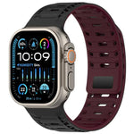สายรัดนาฬิกาซิลิโคนแม่เหล็ก Mountain Armor สำหรับ Apple Watch 46mm / 49mm / 45mm / 44mm, สำหรับ Apple Watch 42mm / 41mm / 40mm / 38mm