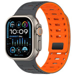 สายรัดนาฬิกาซิลิโคนแม่เหล็ก Mountain Armor สำหรับ Apple Watch 46mm / 49mm / 45mm / 44mm, สำหรับ Apple Watch 42mm / 41mm / 40mm / 38mm