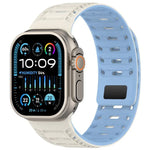 สายรัดนาฬิกาซิลิโคนแม่เหล็ก Mountain Armor สำหรับ Apple Watch 46mm / 49mm / 45mm / 44mm, สำหรับ Apple Watch 42mm / 41mm / 40mm / 38mm
