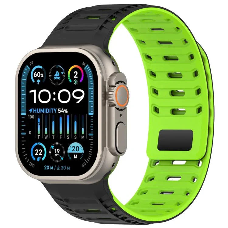 สายรัดนาฬิกาซิลิโคนแม่เหล็ก Mountain Armor สำหรับ Apple Watch 46mm / 49mm / 45mm / 44mm, สำหรับ Apple Watch 42mm / 41mm / 40mm / 38mm