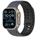 สายรัดนาฬิกาซิลิโคนแม่เหล็ก Mountain Armor สำหรับ Apple Watch 46mm / 49mm / 45mm / 44mm, สำหรับ Apple Watch 42mm / 41mm / 40mm / 38mm