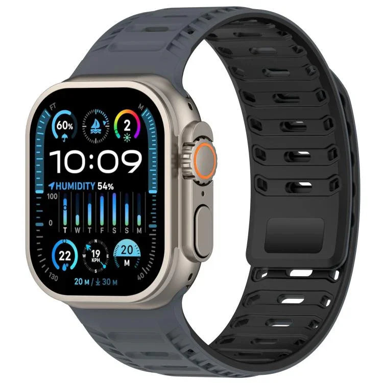 สายรัดนาฬิกาซิลิโคนแม่เหล็ก Mountain Armor สำหรับ Apple Watch 46mm / 49mm / 45mm / 44mm, สำหรับ Apple Watch 42mm / 41mm / 40mm / 38mm