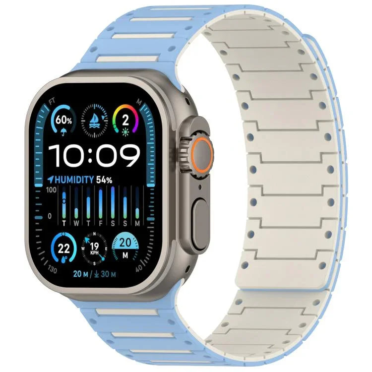 สายรัดนาฬิกาสองโทนสีสปิริตเปียโนนุ่มแม่เหล็ก สำหรับ Apple Watch 46mm / 49mm / 45mm / 44mm