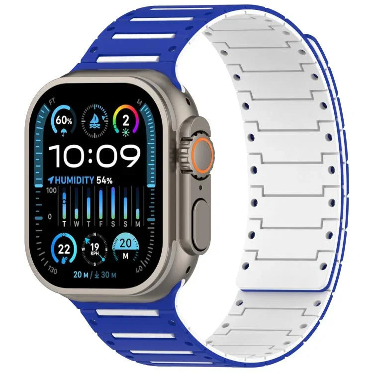 สายรัดนาฬิกาสองโทนสีสปิริตเปียโนนุ่มแม่เหล็ก สำหรับ Apple Watch 46mm / 49mm / 45mm / 44mm