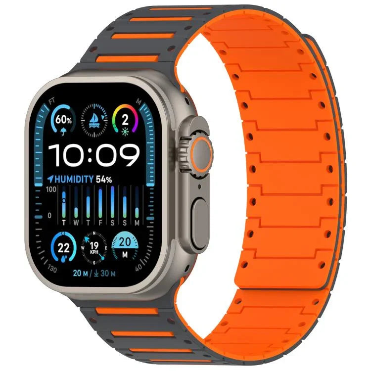 สายรัดนาฬิกาสองโทนสีสปิริตเปียโนนุ่มแม่เหล็ก สำหรับ Apple Watch 46mm / 49mm / 45mm / 44mm