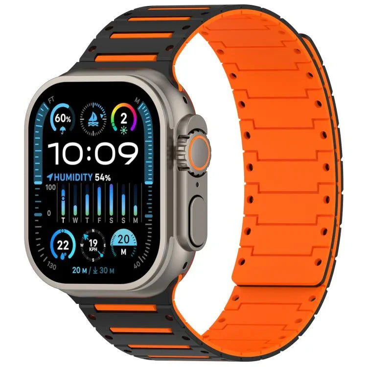 สายรัดนาฬิกาสองโทนสีสปิริตเปียโนนุ่มแม่เหล็ก สำหรับ Apple Watch 46mm / 49mm / 45mm / 44mm