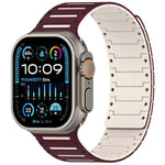 สายรัดนาฬิกาสองโทนสีสปิริตเปียโนนุ่มแม่เหล็ก สำหรับ Apple Watch 46mm / 49mm / 45mm / 44mm