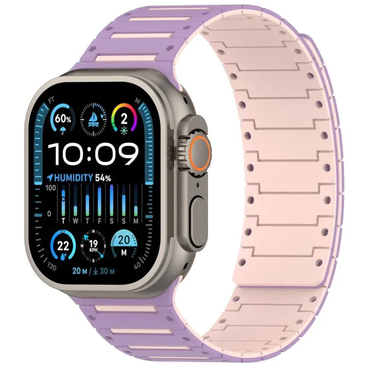สายรัดนาฬิกาสองโทนสีสปิริตเปียโนนุ่มแม่เหล็ก สำหรับ Apple Watch 46mm / 49mm / 45mm / 44mm