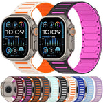 สายรัดนาฬิกาสองโทนสีสปิริตเปียโนนุ่มแม่เหล็ก สำหรับ Apple Watch 46mm / 49mm / 45mm / 44mm
