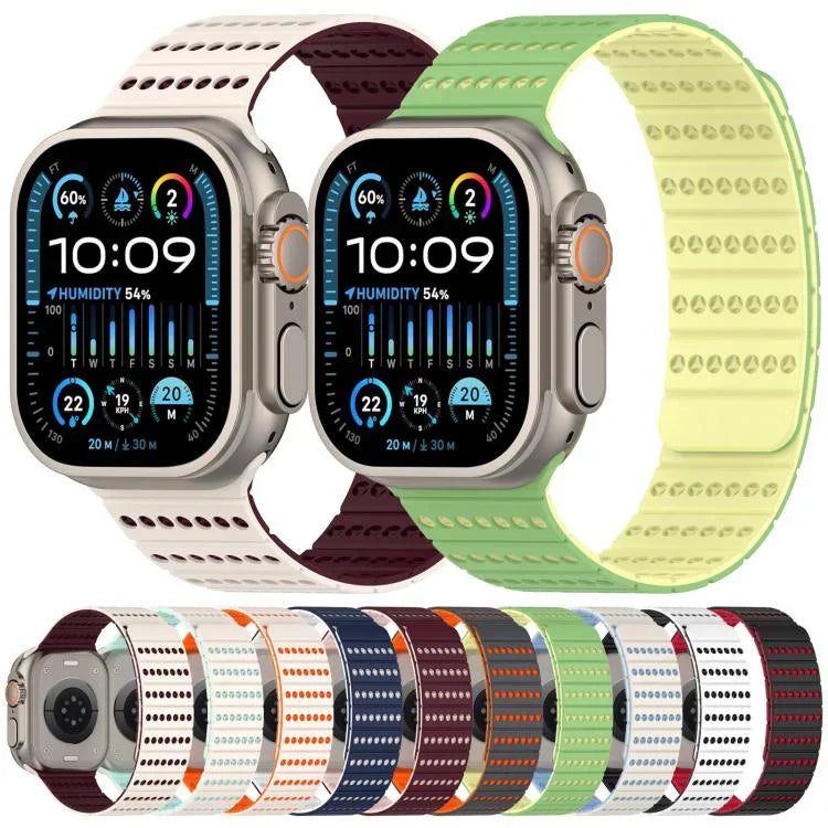 สายรัดนาฬิกาแม่เหล็กลายรังผึ้ง สำหรับ Apple Watch 42mm / 41mm / 40mm / 38mm, สำหรับ Apple Watch 46mm / 49mm / 45mm / 44mm