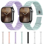 สายรัดนาฬิกาพีซีหัวเข็มขัดแม่เหล็กลูกปัดสามเม็ด Candy สำหรับ Apple Watch 46mm / 49mm / 45mm / 44mm, สำหรับ Apple Watch 42mm / 41mm / 40mm / 38mm