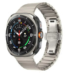 สายรัดนาฬิกาสแตนเลสสตีลหัวเข็มขัดผีเสื้อเม็ดเดียว สำหรับ Samsung Galaxy Watch Ultra 47mm / Ultra 2025