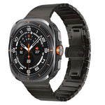 สายรัดนาฬิกาสแตนเลสสตีลหัวเข็มขัดผีเสื้อเม็ดเดียว สำหรับ Samsung Galaxy Watch Ultra 47mm / Ultra 2025