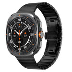สายรัดนาฬิกาสแตนเลสสตีลหัวเข็มขัดผีเสื้อเม็ดเดียว สำหรับ Samsung Galaxy Watch Ultra 47mm / Ultra 2025