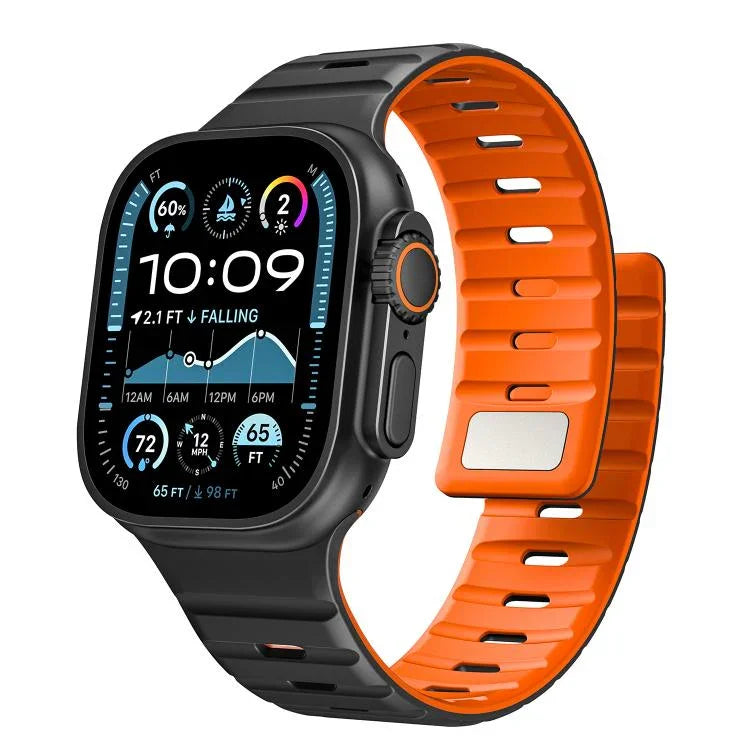 สายรัดนาฬิกาซิลิโคนแม่เหล็ก Norman สำหรับ Apple Watch 46mm / 49mm / 45mm / 44mm, สำหรับ Apple Watch 42mm / 41mm / 40mm / 38mm