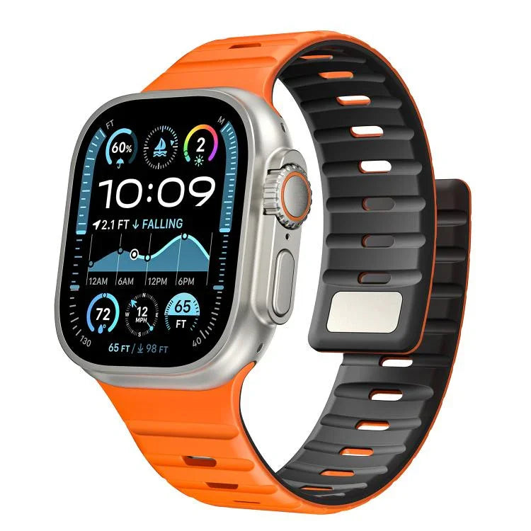 สายรัดนาฬิกาซิลิโคนแม่เหล็ก Norman สำหรับ Apple Watch 46mm / 49mm / 45mm / 44mm, สำหรับ Apple Watch 42mm / 41mm / 40mm / 38mm