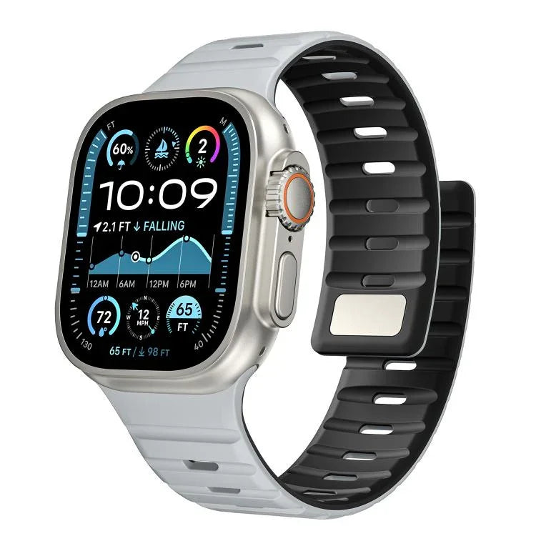 สายรัดนาฬิกาซิลิโคนแม่เหล็ก Norman สำหรับ Apple Watch 46mm / 49mm / 45mm / 44mm, สำหรับ Apple Watch 42mm / 41mm / 40mm / 38mm