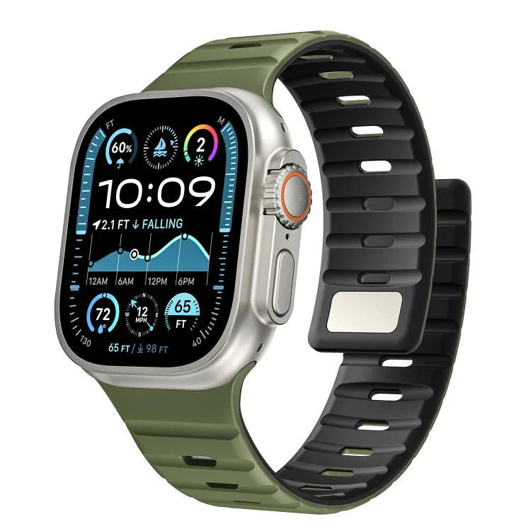สายรัดนาฬิกาซิลิโคนแม่เหล็ก Norman สำหรับ Apple Watch 46mm / 49mm / 45mm / 44mm, สำหรับ Apple Watch 42mm / 41mm / 40mm / 38mm
