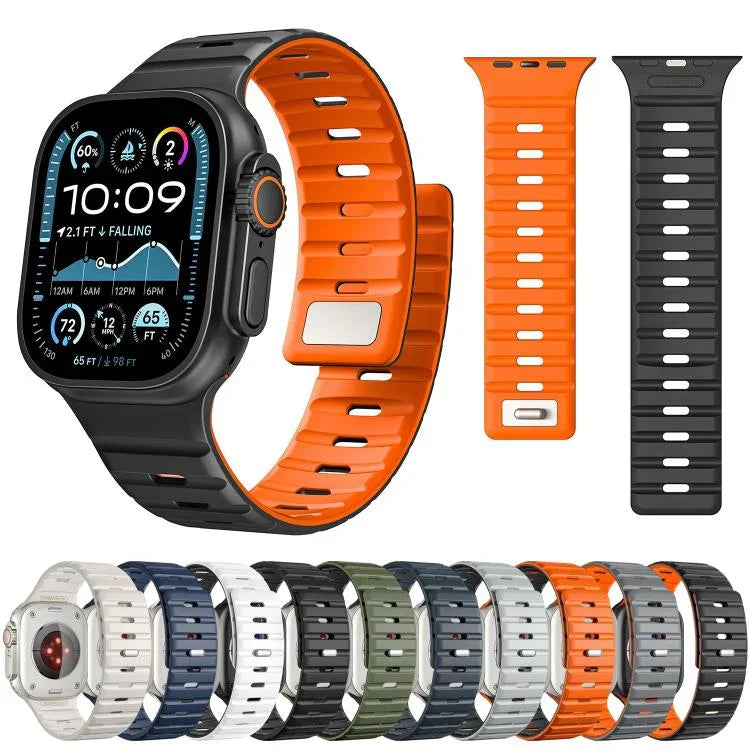 สายรัดนาฬิกาซิลิโคนแม่เหล็ก Norman สำหรับ Apple Watch 46mm / 49mm / 45mm / 44mm, สำหรับ Apple Watch 42mm / 41mm / 40mm / 38mm