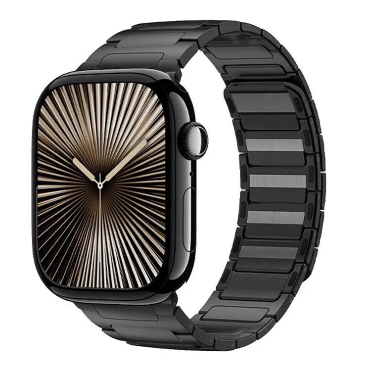สายรัดสแตนเลสแม่เหล็กรูปตัว I สำหรับ Apple Watch ขนาด 46 มม. / 49 มม. / 45 มม. / 44 มม. และ 42 มม. / 41 มม. / 40 มม. / 38 มม.