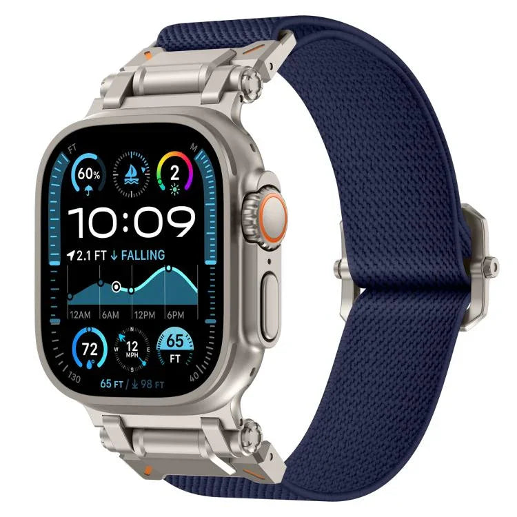 สายรัดนาฬิกาโพลีเอสเตอร์ไนลอน Explorer สำหรับ Apple Watch ขนาด 46 มม. / 49 มม. / 45 มม. / 44 มม.