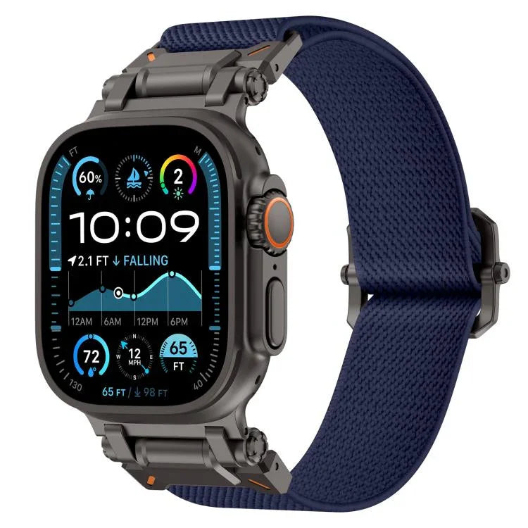 สายรัดนาฬิกาโพลีเอสเตอร์ไนลอน Explorer สำหรับ Apple Watch ขนาด 46 มม. / 49 มม. / 45 มม. / 44 มม.