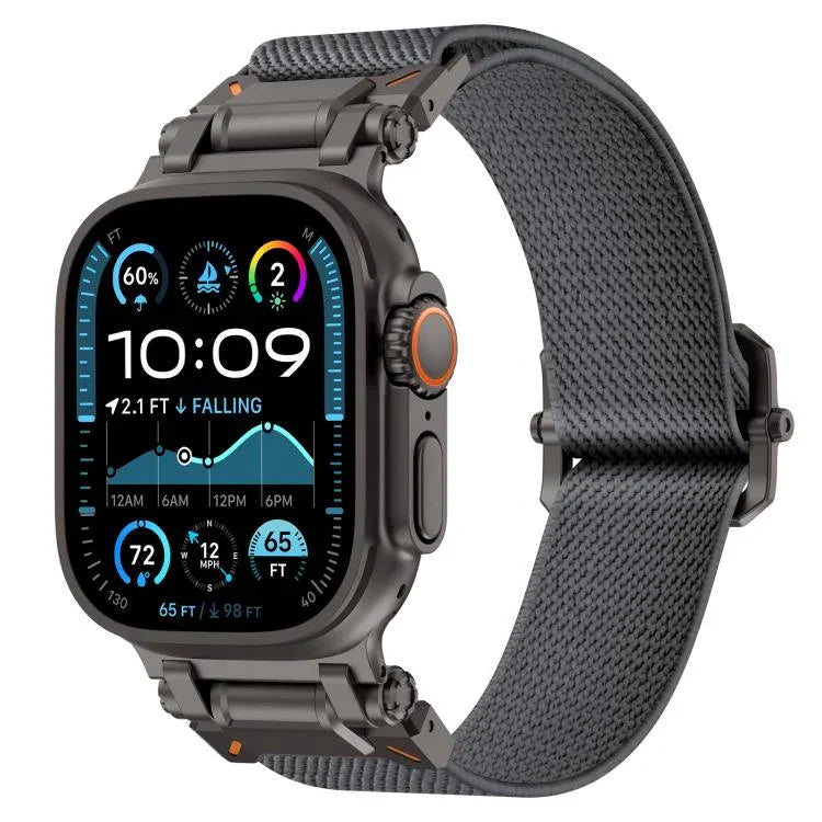 สายรัดนาฬิกาโพลีเอสเตอร์ไนลอน Explorer สำหรับ Apple Watch ขนาด 46 มม. / 49 มม. / 45 มม. / 44 มม.
