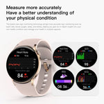 Sense 6 หน้าจอ AMOLED 1.43 นิ้ว กันน้ำ IP68 สมาร์ทวอทช์บลูทูธโทรได้ รองรับการติดตามสุขภาพ