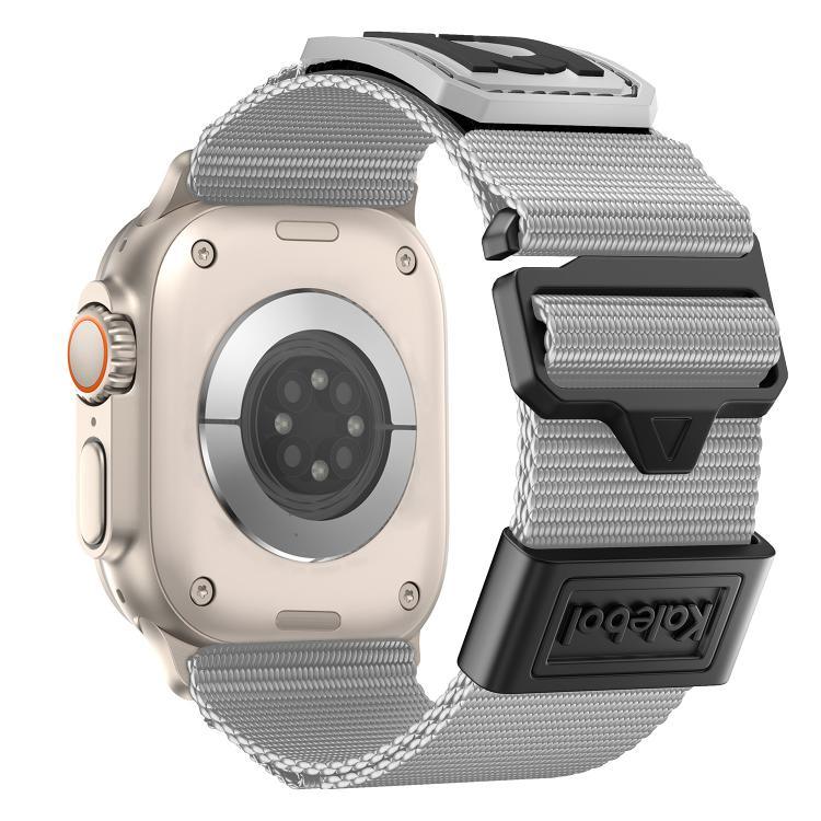 สายรัดนาฬิกาไนลอนถัก Kalebol สำหรับ Apple Watch ขนาด 46 มม. / 49 มม. / 45 มม. / 44 มม. และ 42 มม. / 41 มม. / 40 มม. / 38 มม.