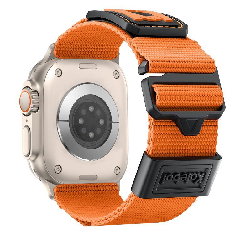 สายรัดนาฬิกาไนลอนถัก Kalebol สำหรับ Apple Watch ขนาด 46 มม. / 49 มม. / 45 มม. / 44 มม. และ 42 มม. / 41 มม. / 40 มม. / 38 มม.