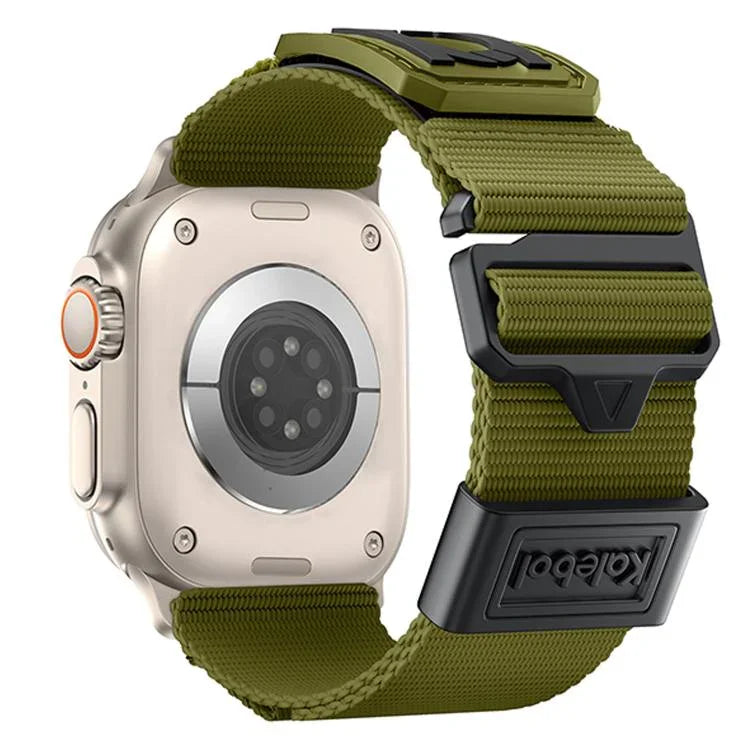 สายรัดนาฬิกาไนลอนถัก Kalebol สำหรับ Apple Watch ขนาด 46 มม. / 49 มม. / 45 มม. / 44 มม. และ 42 มม. / 41 มม. / 40 มม. / 38 มม.
