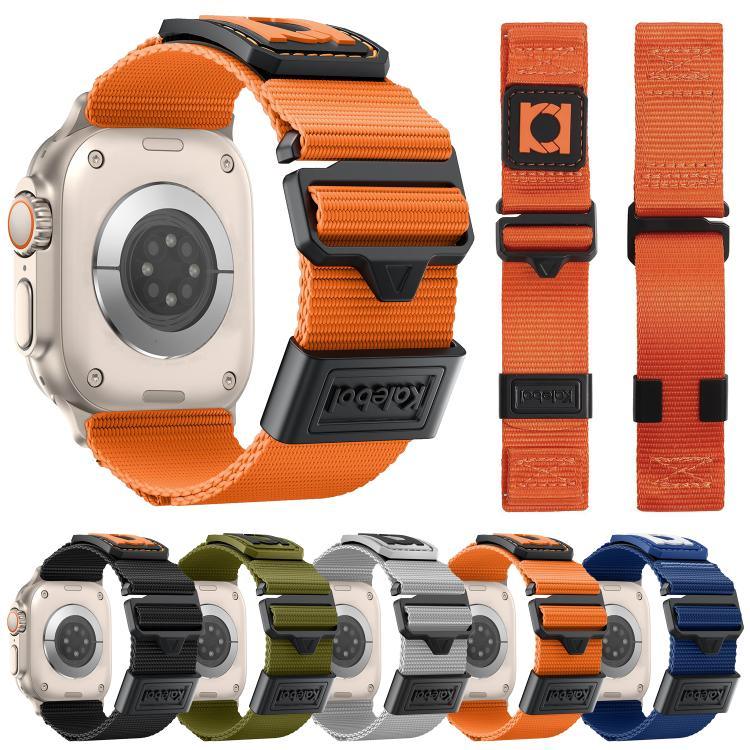 สายรัดนาฬิกาไนลอนถัก Kalebol สำหรับ Apple Watch ขนาด 46 มม. / 49 มม. / 45 มม. / 44 มม. และ 42 มม. / 41 มม. / 40 มม. / 38 มม.