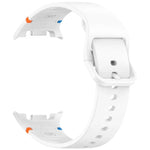 สายรัดนาฬิกาซิลิโคนสีเรียบเย็บขอบ สำหรับ Samsung Galaxy Watch8 / Watch8 Classic, S, M