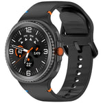 สายรัดนาฬิกาซิลิโคนสีเรียบเย็บขอบ สำหรับ Samsung Galaxy Watch8 / Watch8 Classic, S, M
