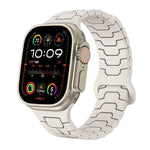 สายรัดนาฬิกาซิลิโคนแม่เหล็กลายเกล็ดมังกรเหล็ก สำหรับ Apple Watch ขนาด 46 มม. / 49 มม. / 45 มม. / 44 มม.