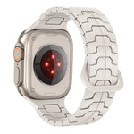 สายรัดนาฬิกาซิลิโคนแม่เหล็กลายเกล็ดมังกรเหล็ก สำหรับ Apple Watch ขนาด 46 มม. / 49 มม. / 45 มม. / 44 มม.