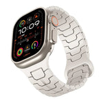 สายรัดนาฬิกาซิลิโคนแม่เหล็กลายเกล็ดมังกรเหล็ก สำหรับ Apple Watch ขนาด 46 มม. / 49 มม. / 45 มม. / 44 มม.