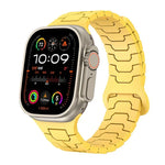 สายรัดนาฬิกาซิลิโคนแม่เหล็กลายเกล็ดมังกรเหล็ก สำหรับ Apple Watch ขนาด 46 มม. / 49 มม. / 45 มม. / 44 มม.