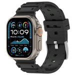 สายรัดนาฬิกาซิลิโคนสองสีลายเพชร สำหรับ Apple Watch ขนาด 46 มม. / 49 มม. / 45 มม. / 44 มม.