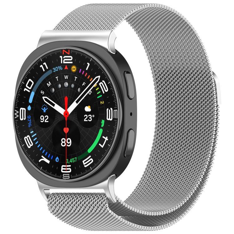 สายรัดนาฬิกาเหล็กกล้าไร้สนิมแม่เหล็กมิลาน สำหรับ Samsung Galaxy Watch8 / Watch8 Classic