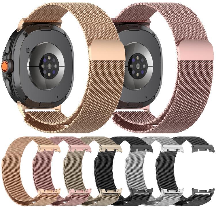 สายรัดนาฬิกาเหล็กกล้าไร้สนิมแม่เหล็กมิลาน สำหรับ Samsung Galaxy Watch8 / Watch8 Classic