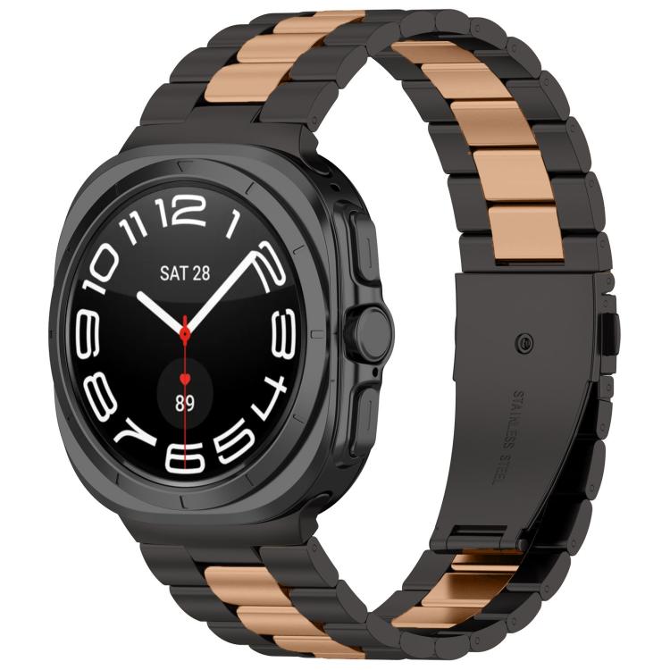 Three Beads Stainless Steel Watch Band with Removal Tool, For Samsung Galaxy Watch8 / Watch8 Classic