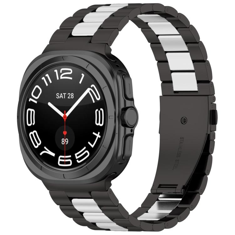 Three Beads Stainless Steel Watch Band with Removal Tool, For Samsung Galaxy Watch8 / Watch8 Classic