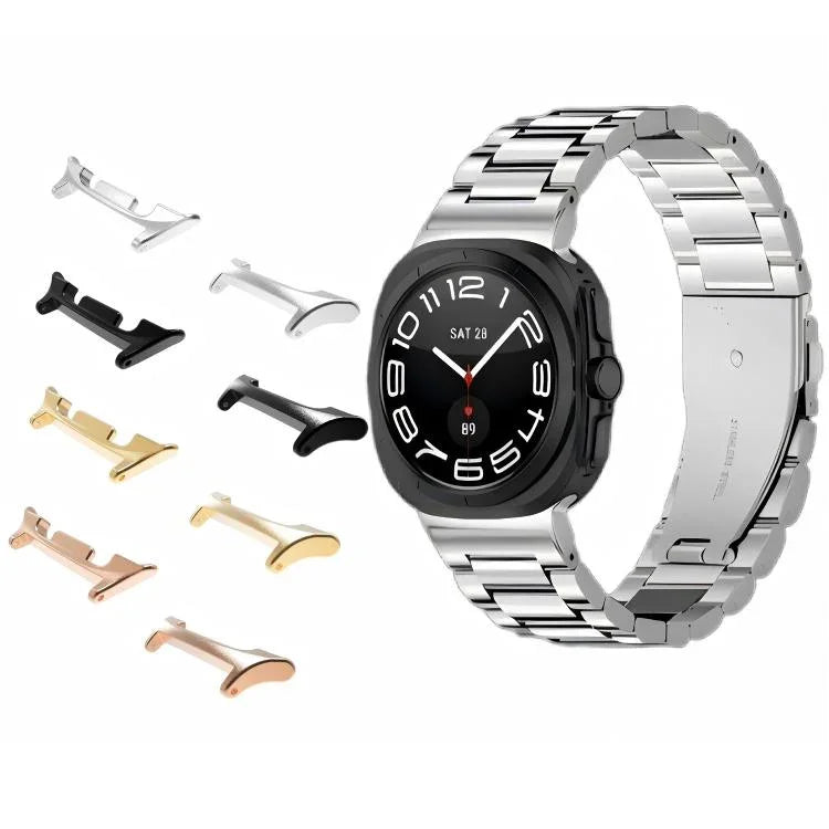 ตัวเชื่อมสายรัดนาฬิกาหัวโลหะ 1 คู่ สำหรับ Samsung Galaxy Watch Ultra 2025 ขนาด 20 มม. สำหรับ Samsung Galaxy Watch Ultra 2025 ขนาด 22 มม.