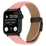 สายรัดนาฬิกาหนังหัวเข็มขัดหลังเต่าลายลิ้นจี่สีดำ สำหรับ Apple Watch ขนาด 46 มม. / 49 มม. / 45 มม. / 44 มม. สำหรับ Apple Watch ขนาด 42 มม. / 41 มม. / 40 มม. / 38 มม.