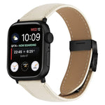 สายรัดนาฬิกาหนังหัวเข็มขัดหลังเต่าลายลิ้นจี่สีดำ สำหรับ Apple Watch ขนาด 46 มม. / 49 มม. / 45 มม. / 44 มม. สำหรับ Apple Watch ขนาด 42 มม. / 41 มม. / 40 มม. / 38 มม.