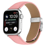 สายรัดนาฬิกาหนังหัวเข็มขัดหลังเต่าลายลิ้นจี่สีเงิน สำหรับ Apple Watch ขนาด 46 มม. / 49 มม. / 45 มม. / 44 มม. สำหรับ Apple Watch ขนาด 42 มม. / 41 มม. / 40 มม. / 38 มม.