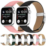 สายรัดนาฬิกาหนังหัวเข็มขัดหลังเต่าลายลิ้นจี่สีเงิน สำหรับ Apple Watch ขนาด 46 มม. / 49 มม. / 45 มม. / 44 มม. สำหรับ Apple Watch ขนาด 42 มม. / 41 มม. / 40 มม. / 38 มม.