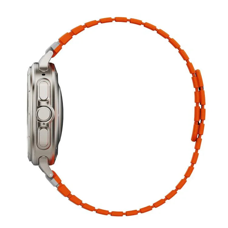 Magnetic Two Color Silicone Watch Band, For Samsung Galaxy Watch Ultra 47mm / Ultra 2025